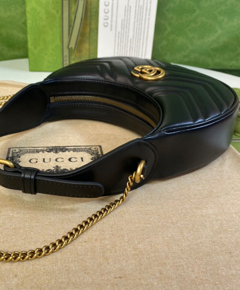 Gucci GG Marmont Half-moon-shaped Mini Bag